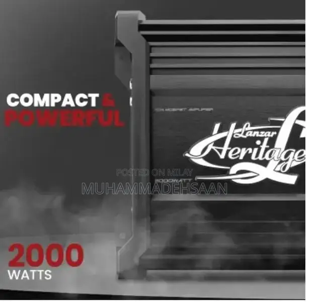 Lanzar Heritage 2000W Class AB Mono Subwoofer Car Amplifier
