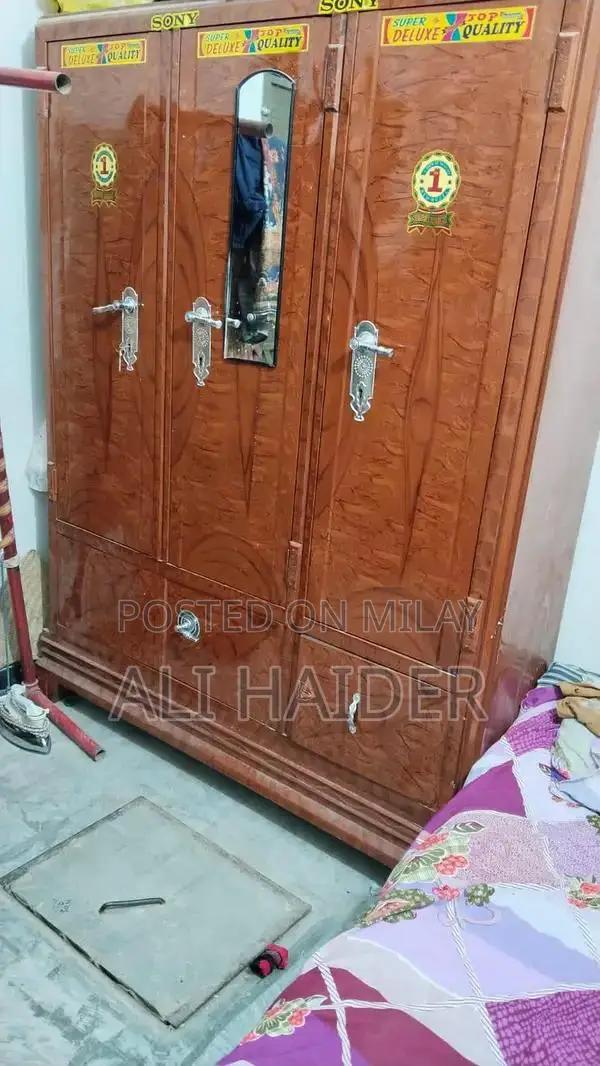 Steel Body Storage Almari - Sturdy Home Furniture Wardrobe