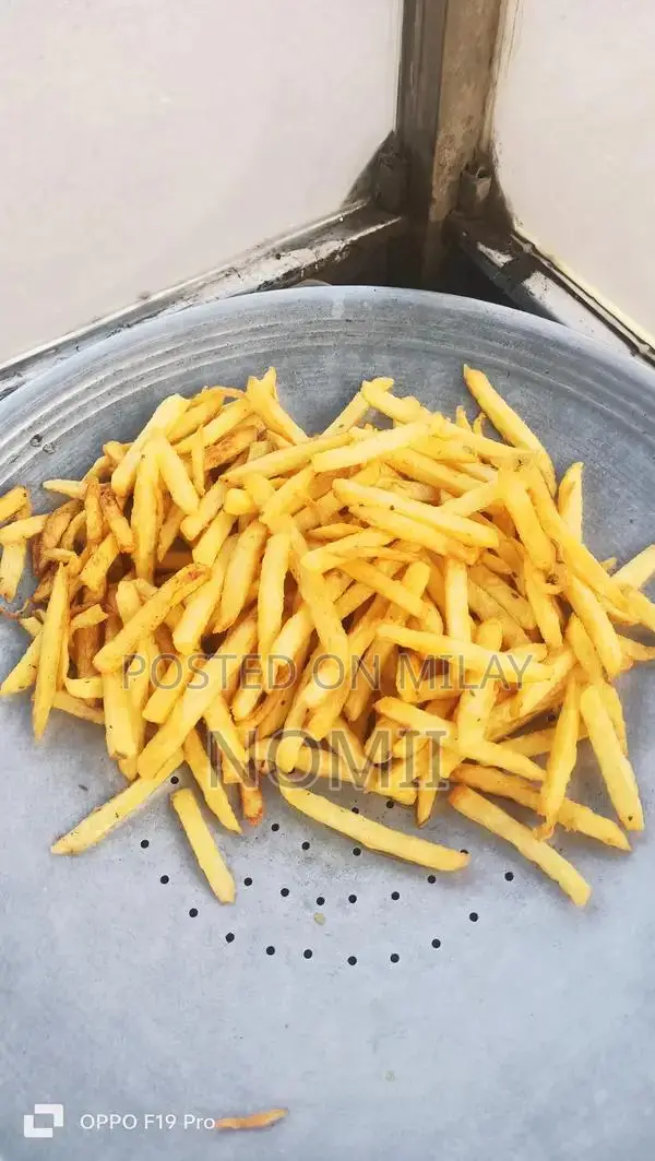 Commercial Fries Counter Display Setup