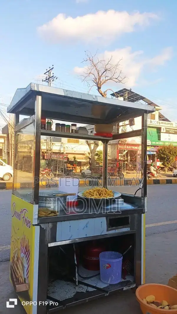 Commercial Fries Counter Display Setup