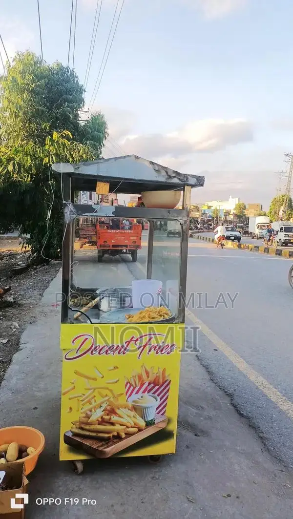 Commercial Fries Counter Display Setup