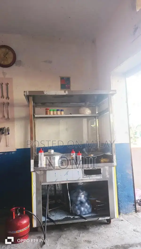 Commercial Fries Counter Display Setup