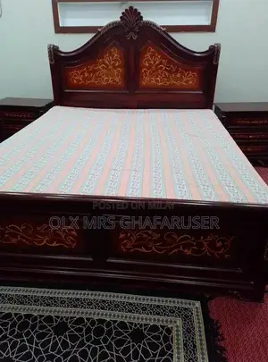 Photo - King Size Bedroom Set with Bed, Side Tables, and Dressing Table