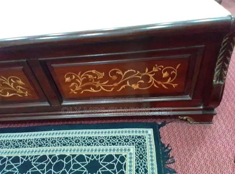 King Size Bedroom Set with Bed, Side Tables, and Dressing Table