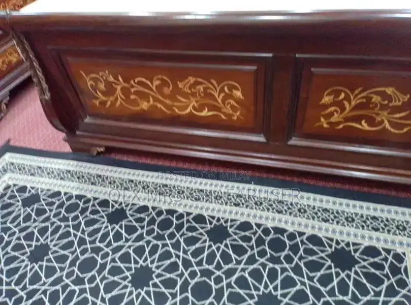 King Size Bedroom Set with Bed, Side Tables, and Dressing Table