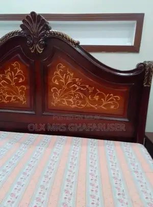 King Size Bedroom Set with Bed, Side Tables, and Dressing Table