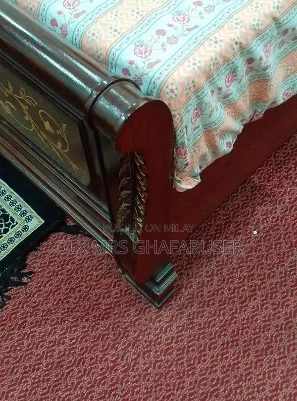 King Size Bedroom Set with Bed, Side Tables, and Dressing Table