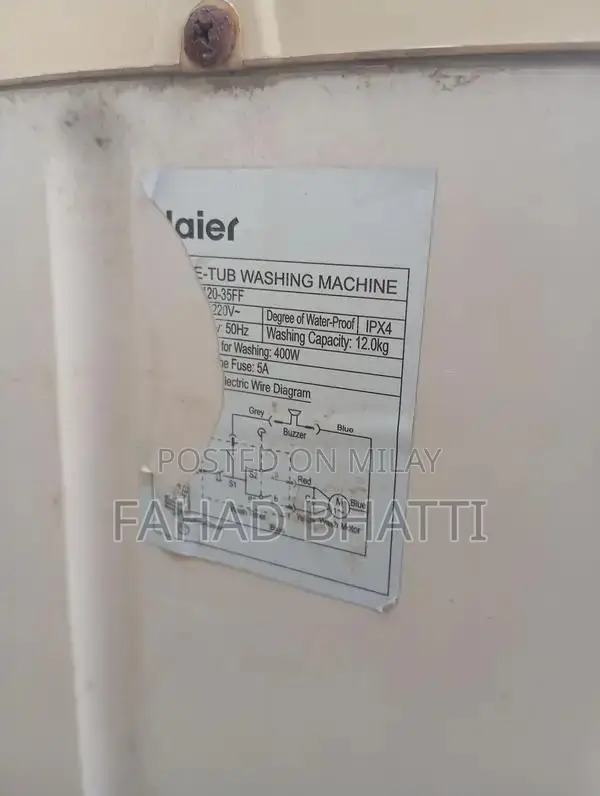 Haier washing machine