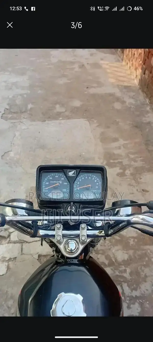 Honda 125cc Motorcycle - Black, 2021 Model