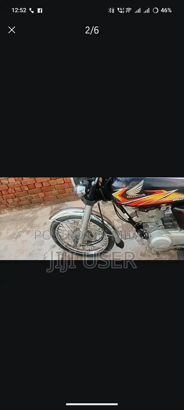 Honda 125cc Motorcycle - Black, 2021 Model