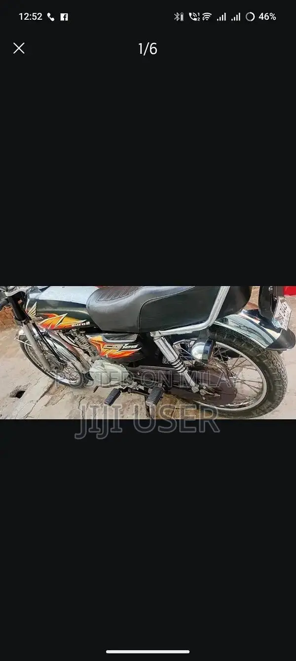 Honda 125cc Motorcycle - Black, 2021 Model