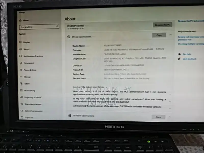 Budget Gaming Desktop PC with AMD Processor and RGB Lighting