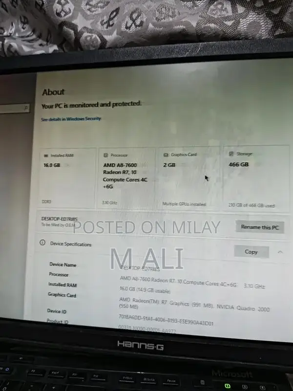 Budget Gaming Desktop PC with AMD Processor and RGB Lighting