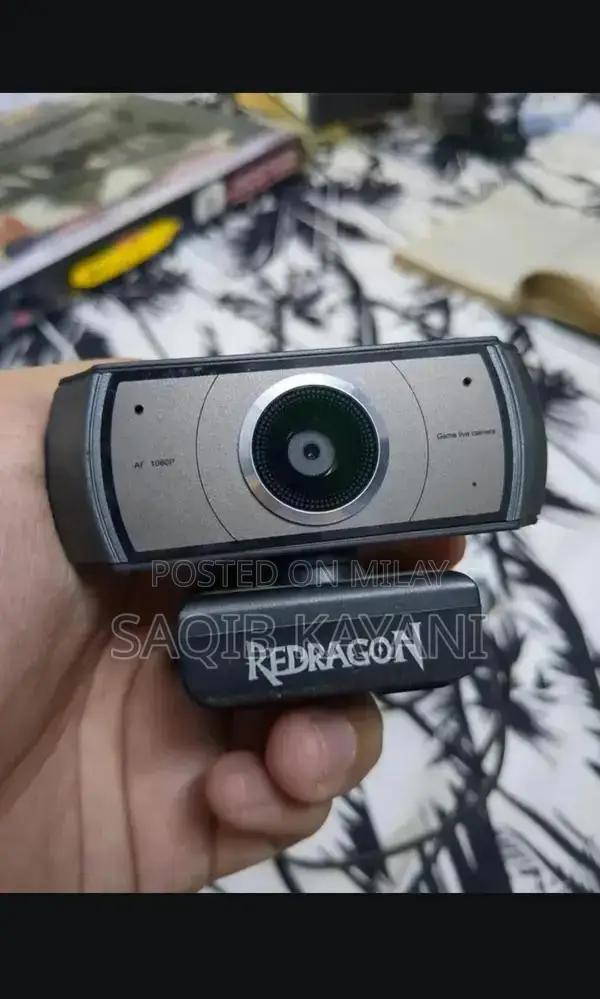 Redragon APEX 1080p Full HD Webcam with Double-Sided Anti-Reflective L