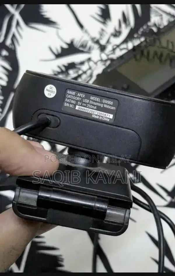 Redragon APEX 1080p Full HD Webcam with Double-Sided Anti-Reflective L