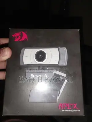 Redragon APEX 1080p Full HD Webcam with Double-Sided Anti-Reflective L