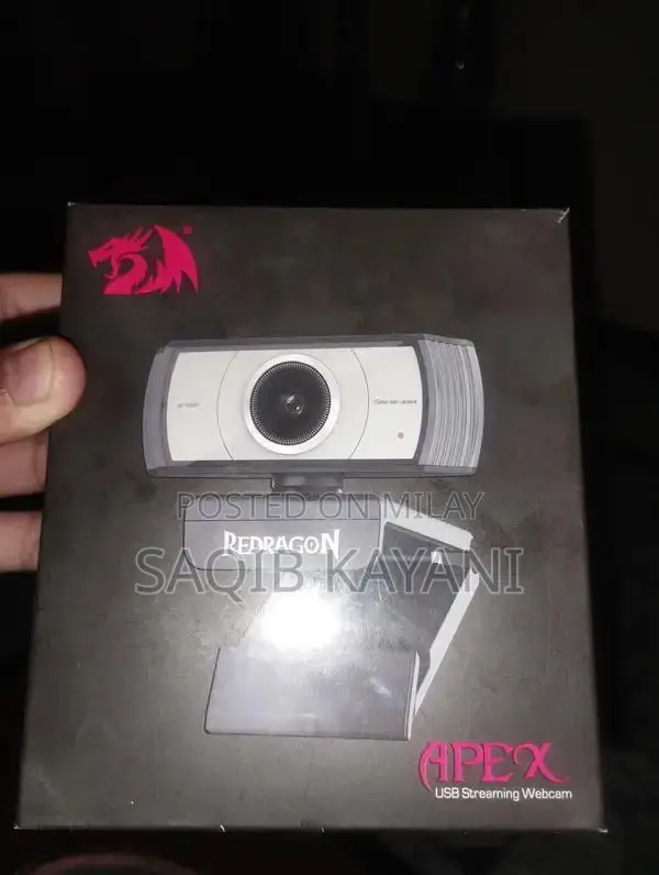 Redragon APEX 1080p Full HD Webcam with Double-Sided Anti-Reflective L