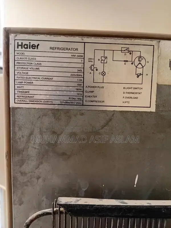 Haier Medium Double Door Refrigerator