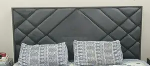 King Size Wooden Bed with Two Matching Side Tables