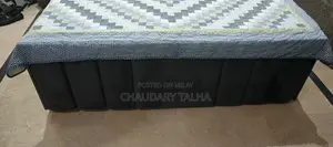 King Size Wooden Bed with Two Matching Side Tables