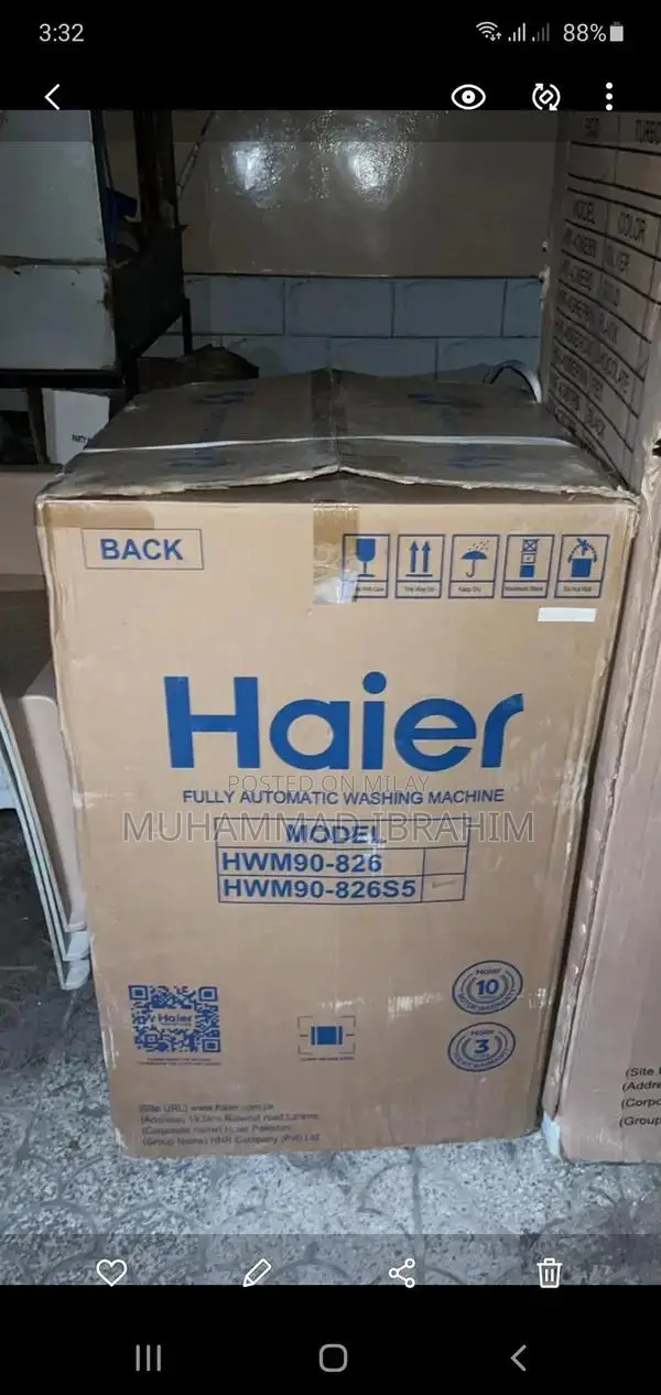 Haier 12 Kg Washing Machine 2024 Model Sealed Pack