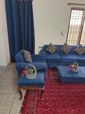 Photo - Sofa Set with Decorative Carpet and Tokri Design