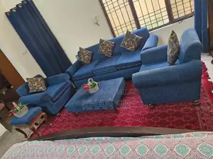 Sofa Set with Decorative Carpet and Tokri Design