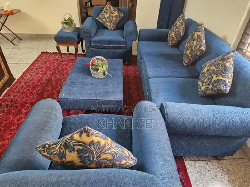 Sofa Set with Decorative Carpet and Tokri Design