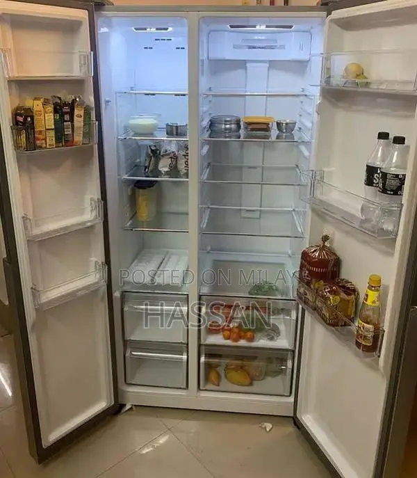Haier Side-by-Side Refrigerator - Spacious Kitchen Cooling Solution