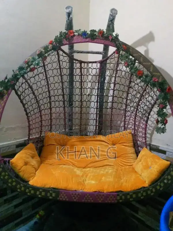 Double Wooden Dressing Table with Swing Jhula Set