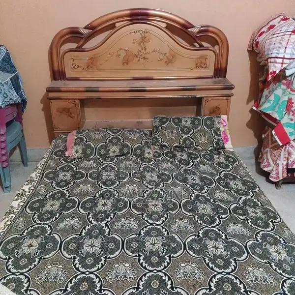 Queen Size Bed Frame with Matching Mattress - Slight Wear