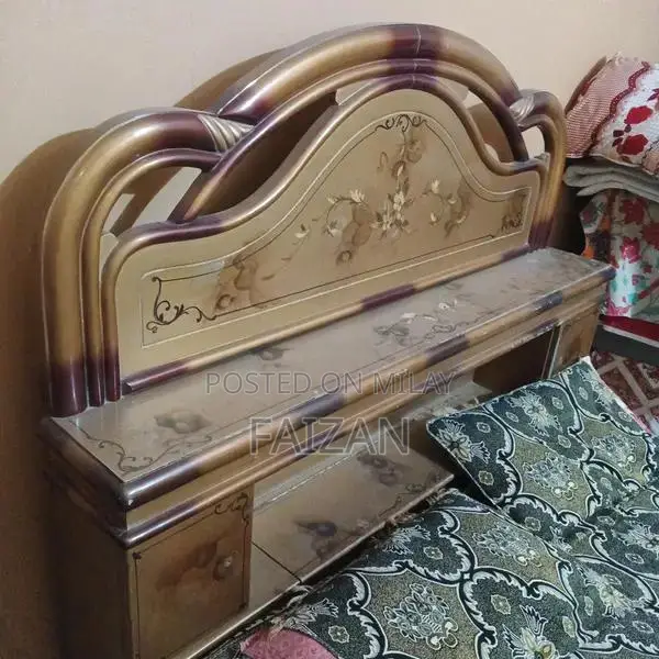 Queen Size Bed Frame with Matching Mattress - Slight Wear