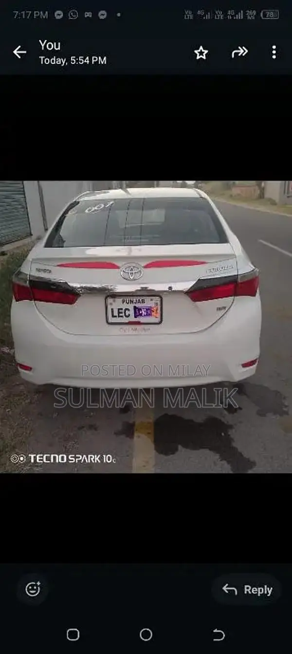 Toyota Corolla XLI Gli Sedan 2016 Imported Sedan