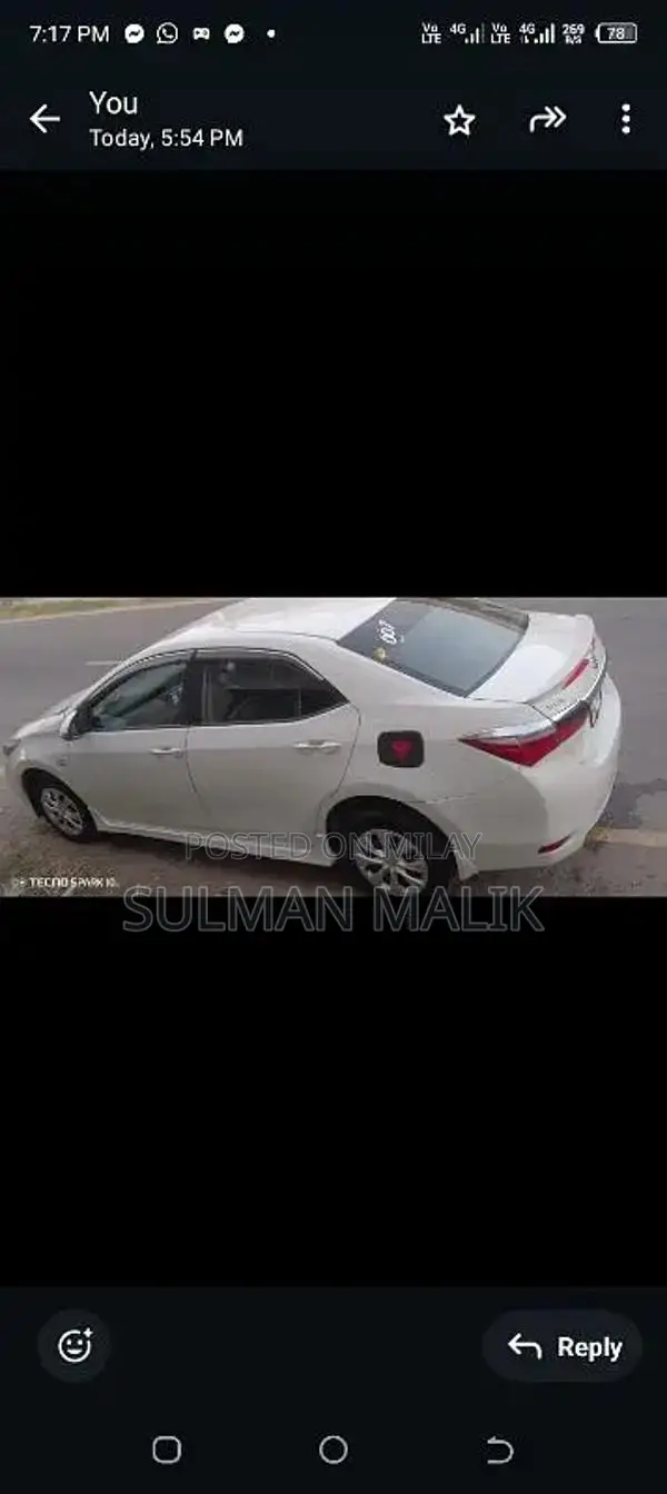 Toyota Corolla XLI Gli Sedan 2016 Imported Sedan