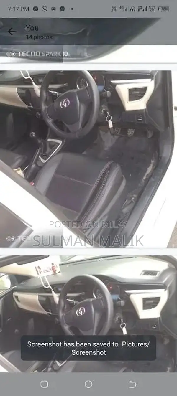 Toyota Corolla XLI Gli Sedan 2016 Imported Sedan