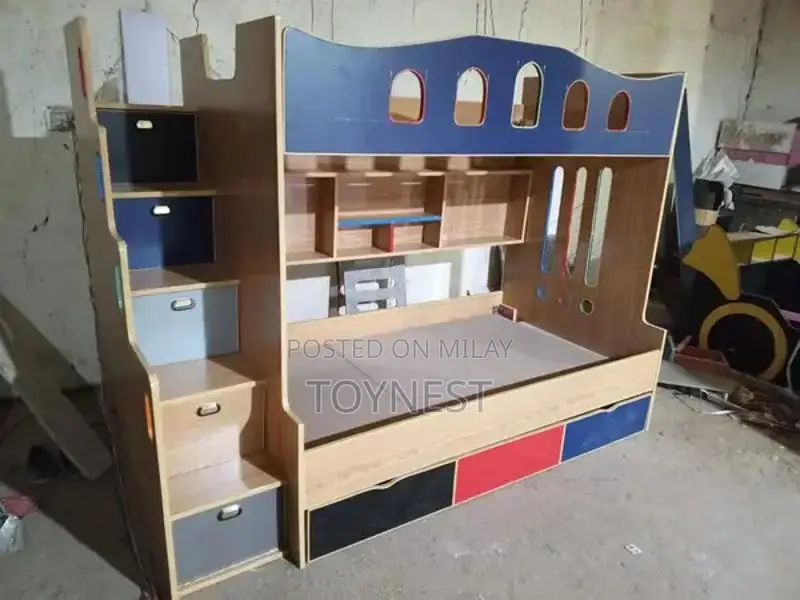 Kids Wooden Bunk Bed - Versatile Bedroom Furniture