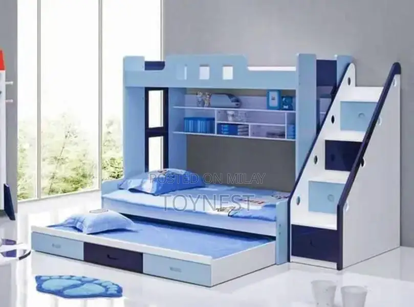 Kids Wooden Bunk Bed - Versatile Bedroom Furniture