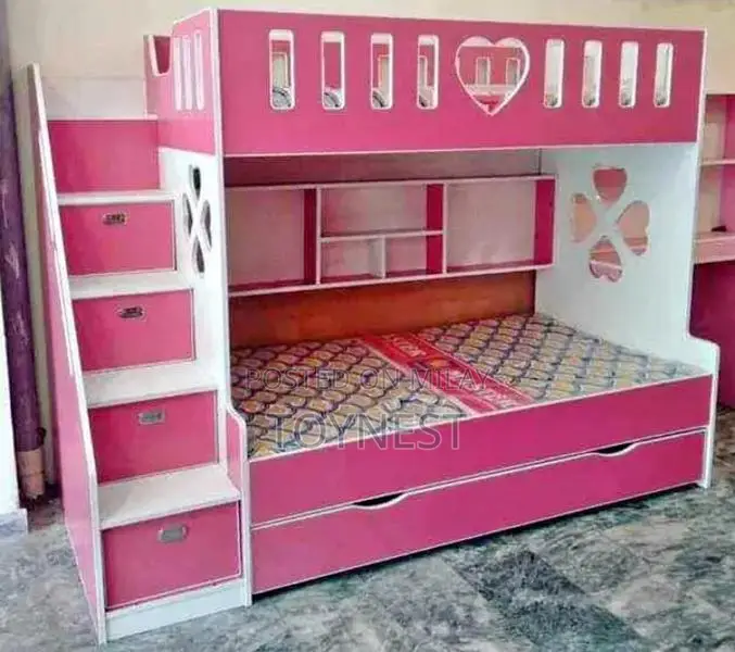 Kids Wooden Bunk Bed - Versatile Bedroom Furniture