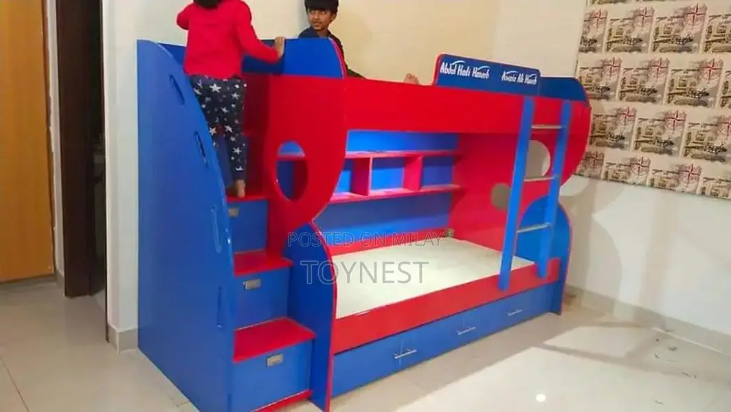 Kids Wooden Bunk Bed - Versatile Bedroom Furniture