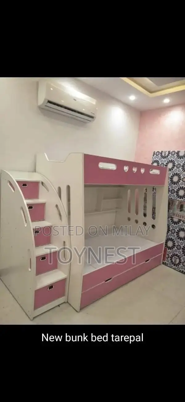 Kids Wooden Bunk Bed - Versatile Bedroom Furniture