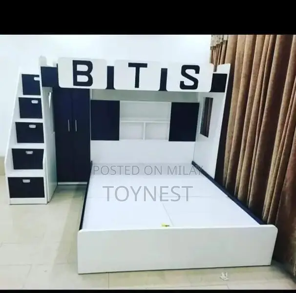 Kids Wooden Bunk Bed - Versatile Bedroom Furniture