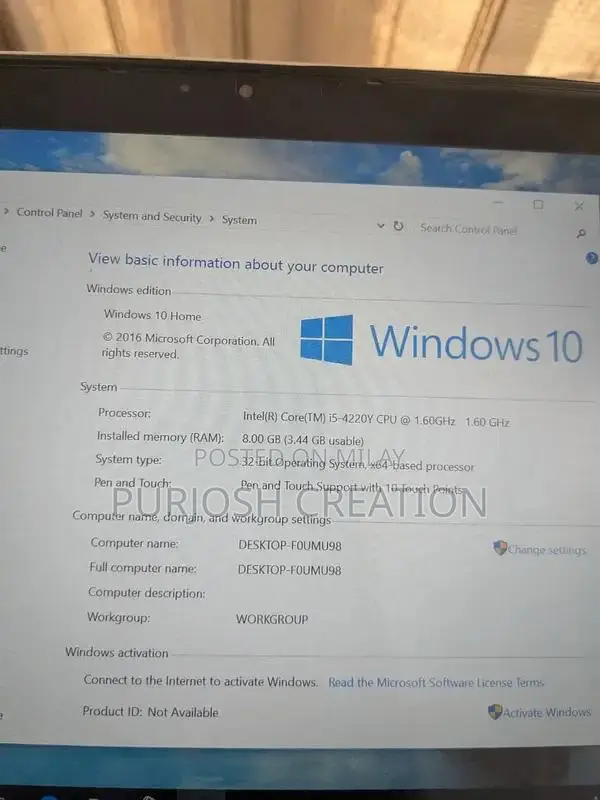 Core i5 4th Gen Laptop with 256GB SSD and 8GB RAM