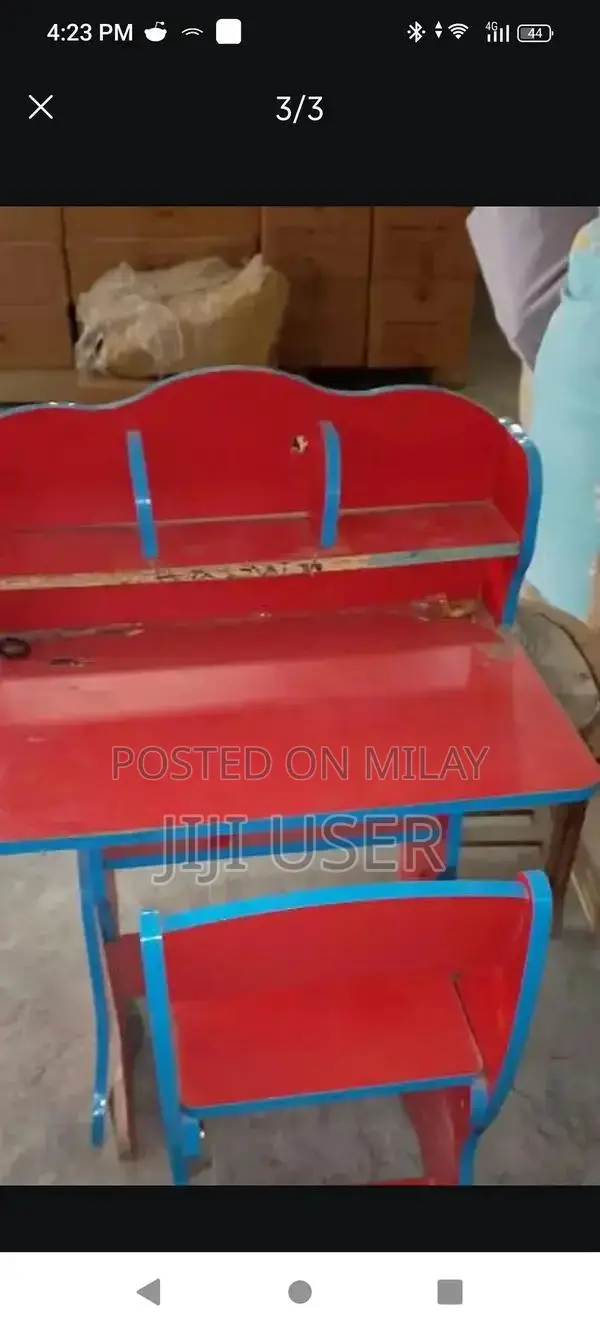 Kids Ergonomic Study Table with Matching Chair Set