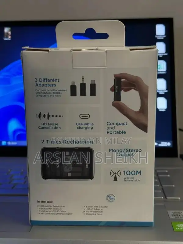 BOYA All in One Wireless Microphone (BRAND NEW)