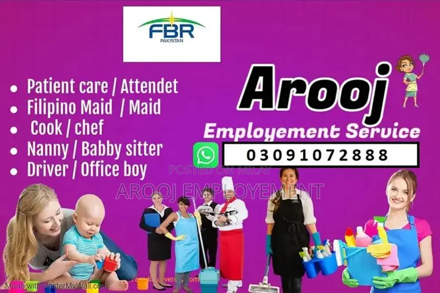 Nurse Patient Attendant/Care Nanny Maid Driver Helper Cook Chef Guard