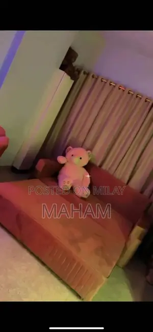 Convertible Sofa Bed with Coffee Chairs and LED Mirror