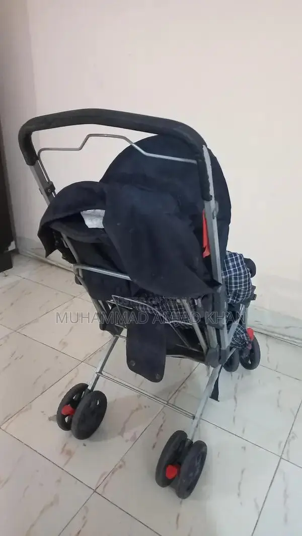 Folding Baby Stroller with Double Tyre - Imported Pram Walker