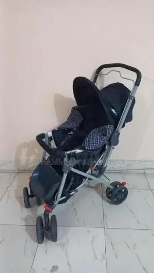 Folding Baby Stroller with Double Tyre - Imported Pram Walker