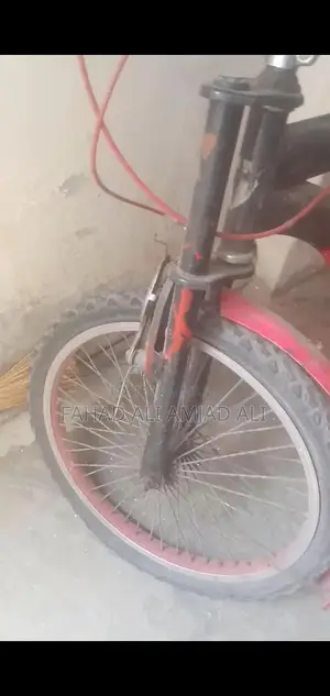 Bicycle in Need of Minor Repairs - Front Tire Service Required