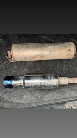 Universal Car and Motorcycle Exhaust Center Cylinder Muffler Combo